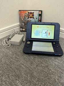 Nintendo 任天堂 Newニンテンドー 3DS LL メタリックブルー 本体(動作確認済),充電器,ソフト付き