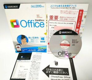 【同梱OK】 thinkfree Office ■ Microsoft オフィス 互換ソフト ■ ワード , エクセル , パワーポイント ■ Office 2013 対応