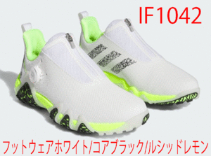  new goods # Adidas #2023.8# code Chaos 22 boa spike less #IF1042# foot wear - white | core black |rusido lemon #25.0CM