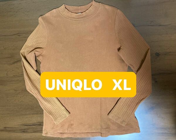 ユニクロ ハイネック カットソー 長袖　XL UNIQLO 