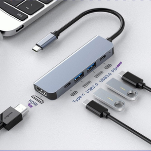 USB Type C ハブ PD充電(100w) 4K HDMI USB3.0 アダプタ USB変換 Type-C IPHONE アンドロイド android アイホン対応の画像1