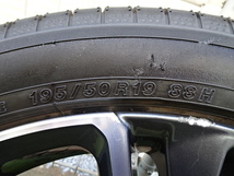 MXWH60　プリウス　トヨタ純正アルミホイール　195/50R19　88H　ガリ傷あり　エア漏れ無し　スペアタイヤ等に　テンパータイヤ_画像6