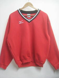  one point thing!! MIZUNO Mizuno pull over jersey jacket V neck pull oversize M