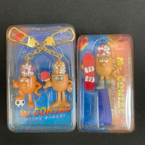 K2423 レア！非売品 Mr.CONTAC ミスターコンタック キーホルダー ストラップ まとめて スノーボード サッカー 卓球 レトロ 当時物