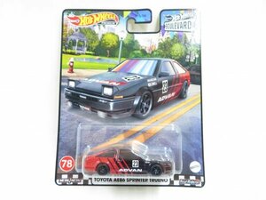 (n1142）ホットウィール プレミアム TOYOTA AE86 SPRINTER TRUENO トヨタ ハチロク スプリンター トレノ 78 BOULEVARD ブールバード