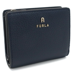 フルラ FURLA FURLA CAMELIA 二折財布小銭入付き　ブランド WP00307　HSF000　2676S MEDITERRANEO ネイビー系