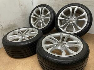 送料無料！アウディ TT TTS 純正 18インチ 9J +52 PCD112 5H ダンロップ 245/40R18 R8 A4 A5 A6 A8 S5 4本セット