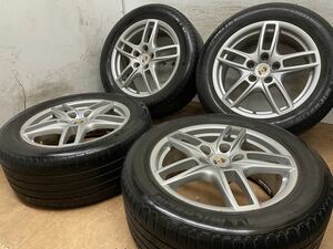 ポルシェ カイエン ターボ 純正 19インチ 8.5J +59 PCD130 5H ミシュラン 265/50R19 958 4本セット