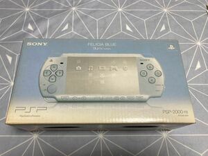 SONY ソニー PSP プレイステーションポータブル PSP-2000 外箱付 説明書付 フェリシアブルー h2w76