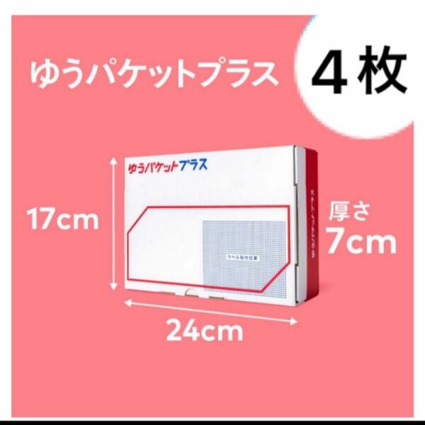 ゆうパケットプラス 専用BOX 4枚セット