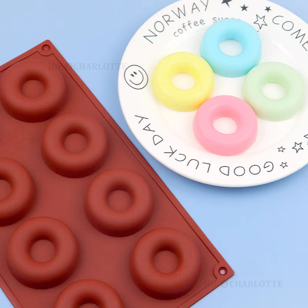 【ドーナツ型】チョコレートモール ドシリコン製 クッキー ケーキ型抜き 円型　じょえクック