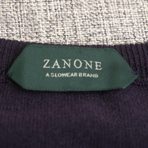 新品★ ZANONE flex WOOL ハイゲージ クルーネック ニット 50 送料無料 メンズ イタリア製 ザノーネ フレックスウール セーター_画像7