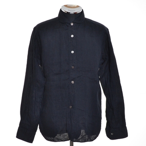 *497096 HAVERSACK Haversack * long sleeve shirt linen shirt chin strap size M men's made in Japan black 