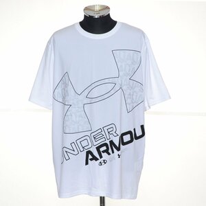 ◆496019 UNDER ARMOUR アンダーアーマー UA ◇Tシャツ UAテック ショートスリーブ Tシャツ ビッグロゴ 1371907 サイズXXL メンズ ホワイト