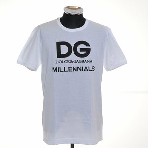 ◆497938 DOLCE&GABBANA ドルチェ&ガッバーナ ドルガバ ◆DGロゴTシャツ MILLENNIALS 半袖 トップス G8IV0T/G7OXH サイズ46 メンズ