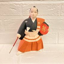 T1 □ 博多人形 □ 黒田武士　日本　人形　陶器　置物　工芸品　中古_画像1