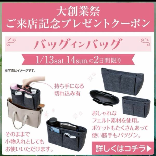 非売品 バッグインバック