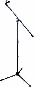 【新品・GID BOOM MICROPHONE STAND GMS-200B マイクホルダー付　ブームスタンド 】-ジプシーワゴン-