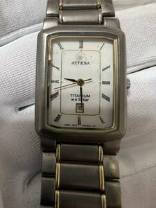 シチズン 腕時計 ATTESA 4610-E61023 レディース アイボリー ジャンク品　腕時計　メンズ　クォーツ　同梱OK