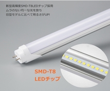 送料無料 新品【5台セット】LED蛍光灯40W形 笠付き 2灯式器具5台+蛍光灯10本 昼白色 長さ120㎝ 6000k口金G13【PSE適合】照明器具天井照明_画像6