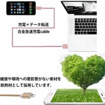 【2m×5本】Android 充電ケーブル シルバー タイプC type C_画像5