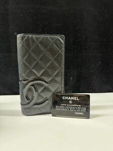 CHANEL シャネル 長財布 カンボンライン　(60s)