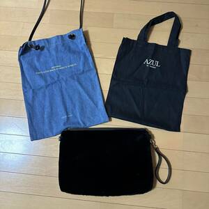 AZUL by moussy セカンドバックとエコバッグ 3つ【新品同様】