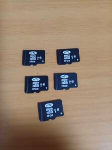 microSD 16GB 5枚／SDHC／送料63円／マイクロSDカード／中古【商品説明欄必読】②