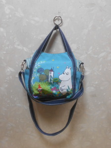 71　 MOOMINムーミン♪　サイドポケット付きショルダー付きトートバッグ　美品