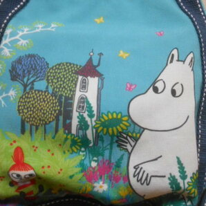 71  MOOMINムーミン♪ サイドポケット付きショルダー付きトートバッグ 美品の画像2