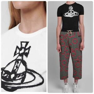 VivienneWestwood☆オーガニックコットン オーブ Tシャツ M ヴィヴィアンウエストウッド 半袖 男女兼用 ロゴ ORB 新品未使用タグ付　黒