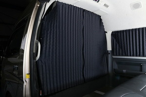 ユーアイビークル ハイエース 200系 遮光カーテン センターカーテン　ワイドスーパーロング(リアクーラー付車) UI-vehicle