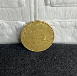 アンティークコイン 1963年 20CENTIME フランス 20サンチーム 古銭 外貨【J】