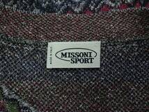 O461　Missoni Sport　ミッソーニ　イタリア製　Vネック セーター　マルチカラー　サイズ48　_画像5