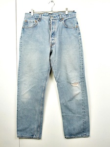 O010　リーバイス　Levis　00年製　デニムパンツ　ジーンズ　LOT501　メンズ　W34　ライトブルー