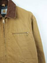 O388　USA製　Carhartt　カーハート　デトロイトジャケット　ダックジャケット　オールド　裏ブランケット　サイズ40　メンズ_画像2