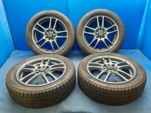 HA1W アイ外し アルミ＋スタッドレス 4本セット ROAR 15インチ 4J+33 5J+35 ４穴 PCD100 ブリザック VRX3 145/65R15 175/55R15 2021年