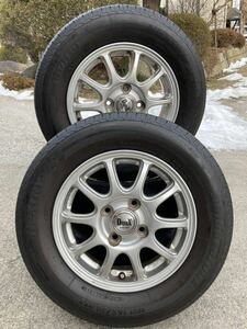 ★ 165/70R13 ☆ BRIDGESTONE NEXTRY バリ山 アルミ付き 4本セット倉庫保管 13×4J ＋42 100 4H エブリィ ハイゼット アトレー サンバー 