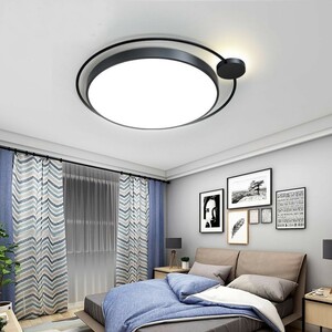 大特価　LEDシーリングライト 天井照明 リビング 寝室 ダイニング 丸型　黒色