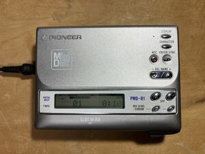 [難アリ] PIONEER ポータブルMDレコーダー PMD-R1 / 動作確認済 パイオニア 