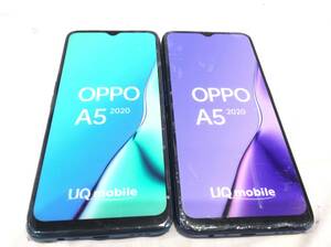 ■9768■2個セット UQ mobile OPPO A5 モック モックアップ 2色セット UQモバイル 