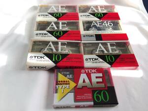 ■10524■未使用■7本セット TDK AE46 AE10 AE60 10分 46分 60分　カセットテープ