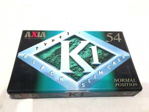 ■10733■未使用■AXIA K1 54分 TYPE1　ブラックスリムケース ノーマル カセットテープ アクシア K1C54