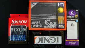 【ZZ0201】贈答品やコンペ景品にも! 未使用品 SUPER NEWINGタオルギフト・SRIXONハンドタオル・IGNIOハンドタオル・フットジョイ ソックス