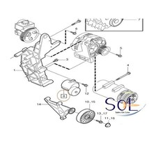 ボルボ C70 S70 V70 S80 XC70 XC90 タイミングベルト アイドラプーリー ウォーターポンプ ベルトテンショナー等 6点セット 出荷締切18時_画像5