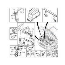 マツダ デミオ(DY3W DE3FS DE3AS) プレマシー(CWEFW CR3W) MPV(LW3W LWFW) RX-8(SE3P) アクセラ(BK5P) エアマスセンサー ZL01-13-215_画像2