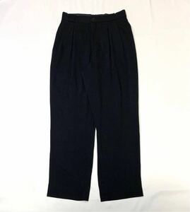 SHABANY シャバニー // ツータック パンツ・スラックス (黒) サイズ 76cm (日本製)