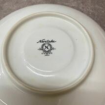 Noritake カップ &ソーサー ブルーローズ 現状品 金彩 ノリタケ ホワイト 花柄 洋食器_画像7