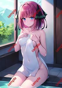 高品質　ポスター A4サイズ アニメ 同人 美少女 巨乳 ビキニ 中野二乃 5-Toubun no Hanayome T008-T60