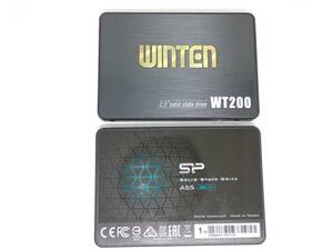 【1円～！ 1TB 2個セット】 シリコンパワー 2.5インチ SSD A55 1TB × WINTEN 2.5インチ SSD WT200 1TB 2個セット 使用時間855時間　